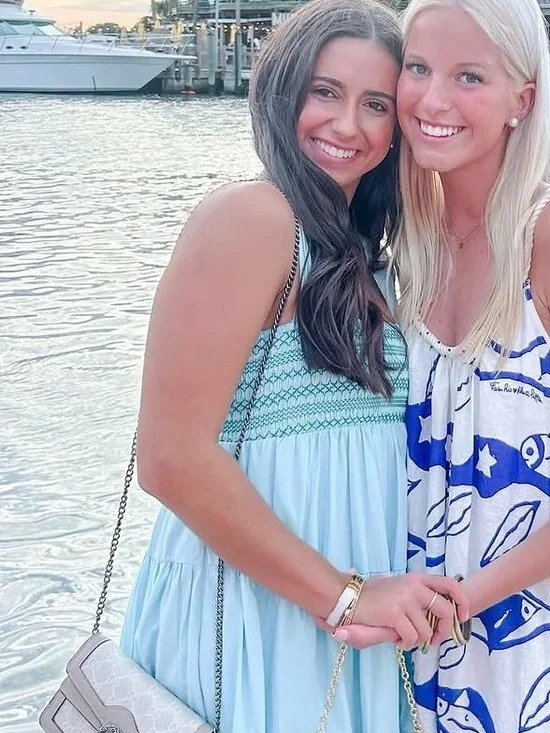 Anthropologie Seafoam Tiered Midi Dress with Smocked Bodice - Picture 2 of 2